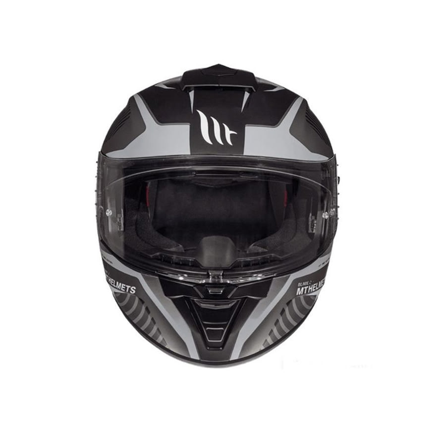 CASCO MT BLADE 2 SV BLASTER B6 NEGRO/GRIS MATTE