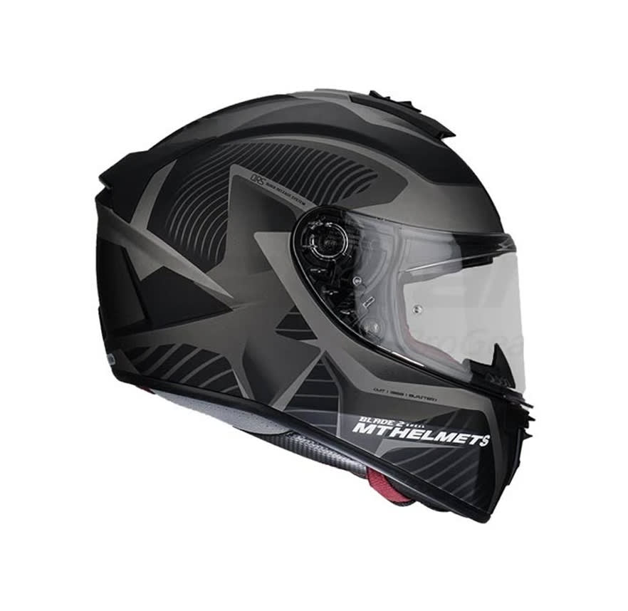 CASCO MT BLADE 2 SV BLASTER B6 NEGRO/GRIS MATTE