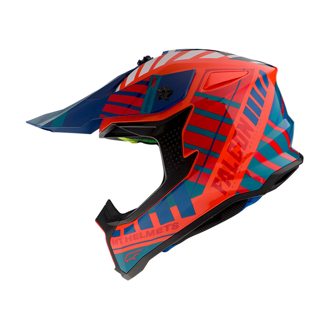 CASCO MT FALCON ENERGY B14 NARANJA FLUOR BRILLO