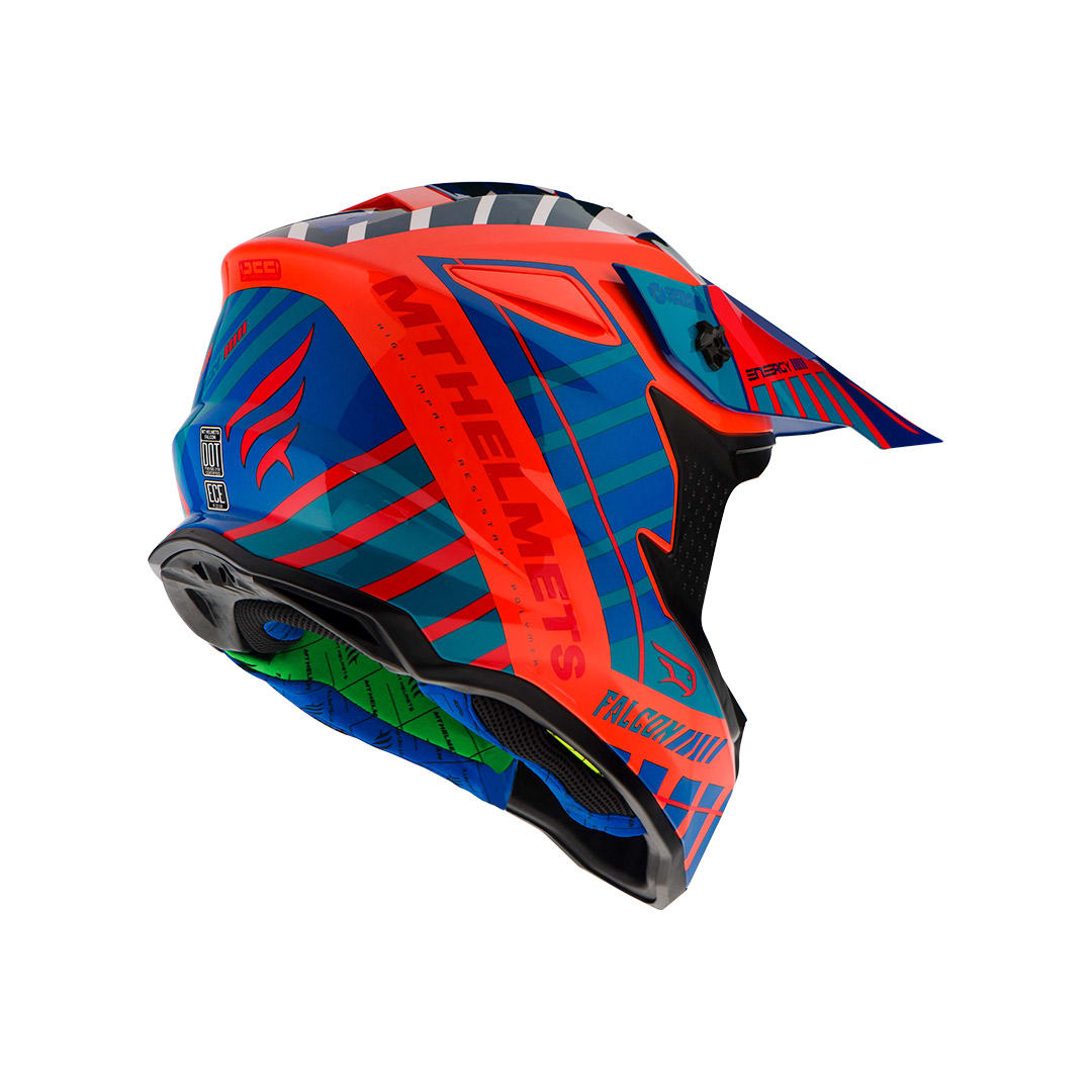 CASCO MT FALCON ENERGY B14 NARANJA FLUOR BRILLO