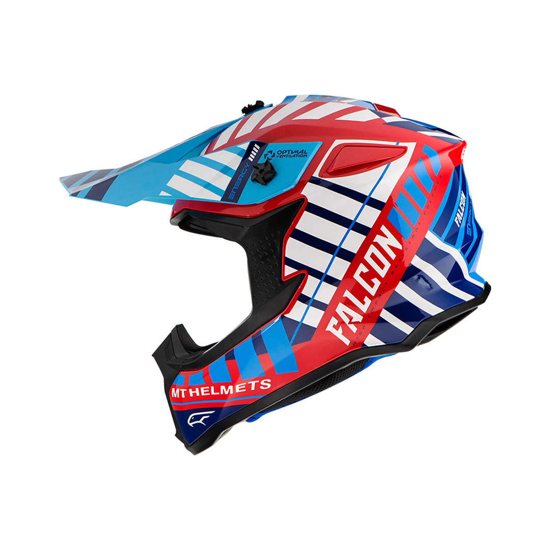 CASCO MT FALCON ENERGY B5 ROJO/PERLA BRILLO
