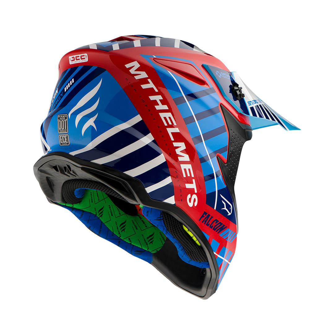 CASCO MT FALCON ENERGY B5 ROJO/PERLA BRILLO