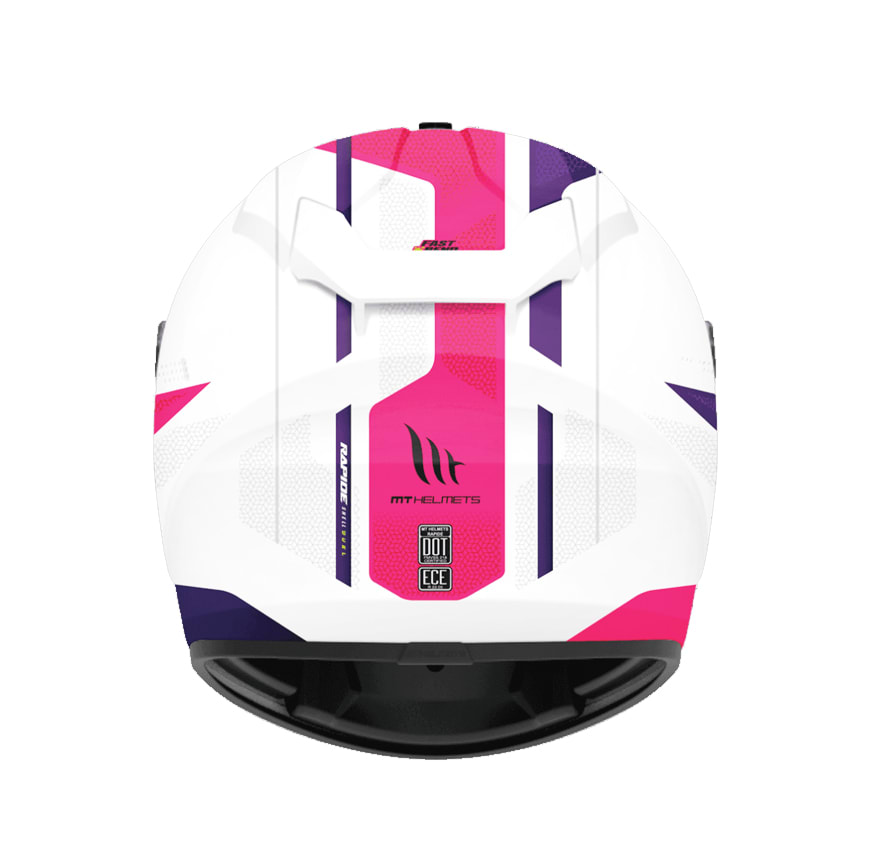 CASCO MT RAPIDE DUEL H9 ROSA/PERLA BRILLO