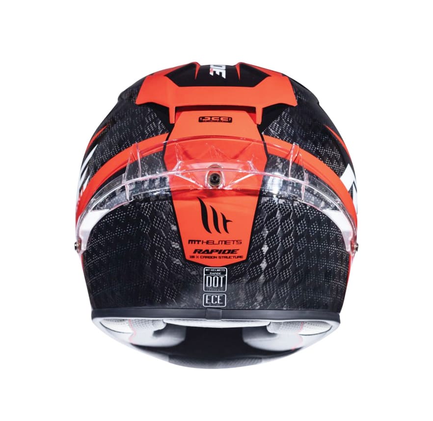 CASCO MT RAPIDE PRO CARBON C5 ROJO BRILLO