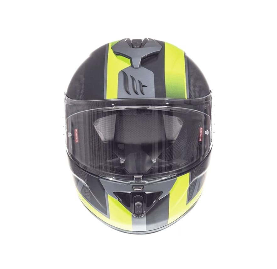CASCO MT RAPIDE OVERTAKE B3 MATTE AMARILLO FLUOR