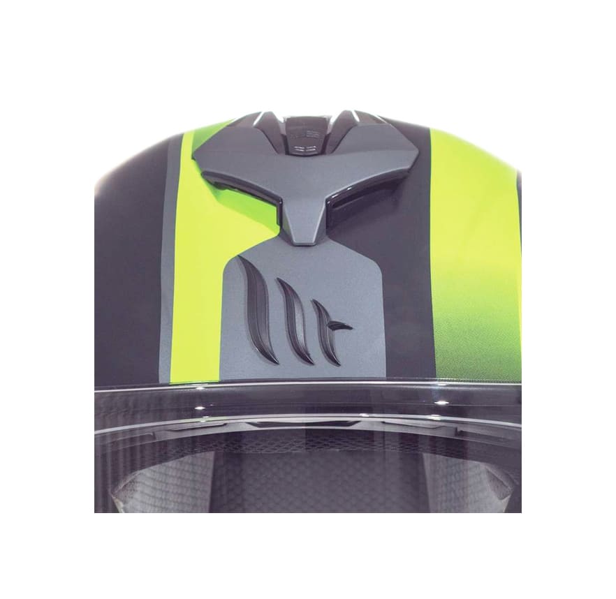 CASCO MT RAPIDE OVERTAKE B3 MATTE AMARILLO FLUOR