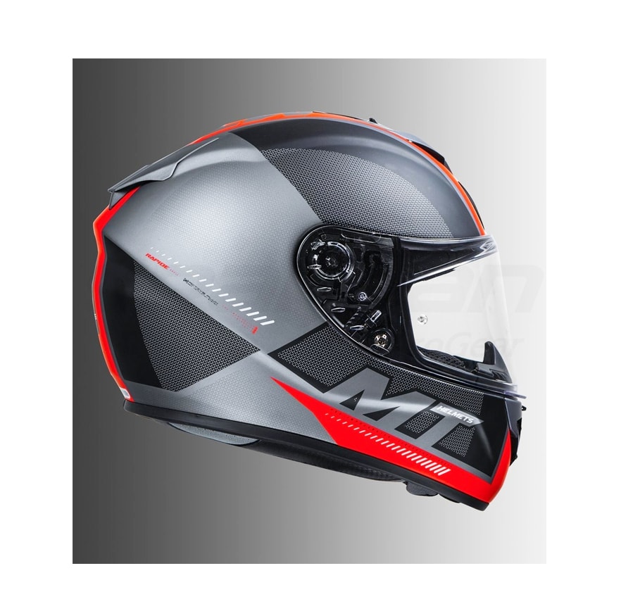 CASCO MT RAPIDE OVERTAKE B1 ROJO MATTE