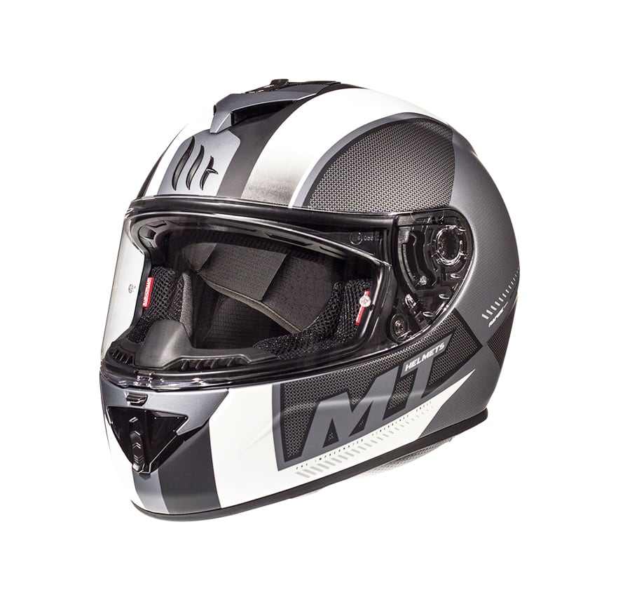 CASCO MT RAPIDE OVERTAKE B6 BLANCO MATE