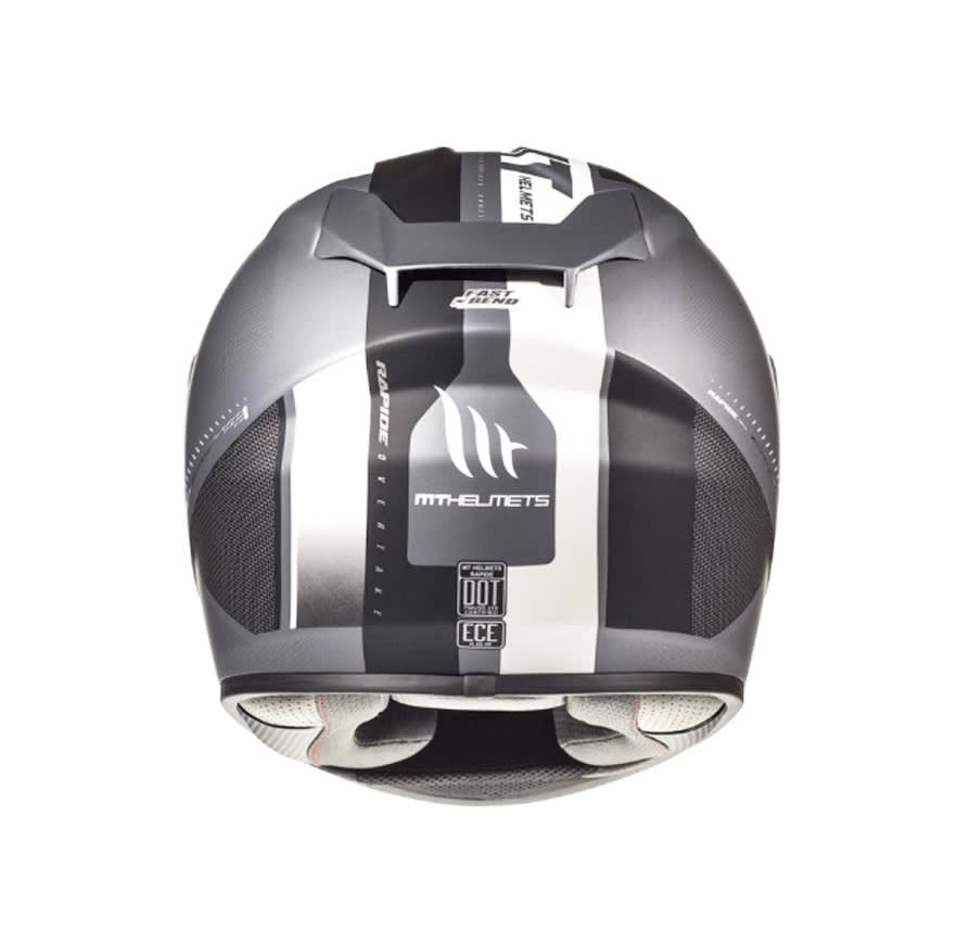 CASCO MT RAPIDE OVERTAKE B6 BLANCO MATE
