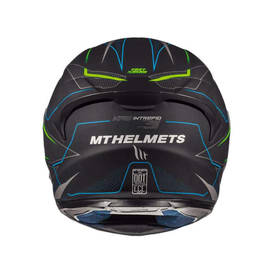 CASCO MT KRE SV INTREPID C1 NEGRO/VERDE FLUOR MATTE