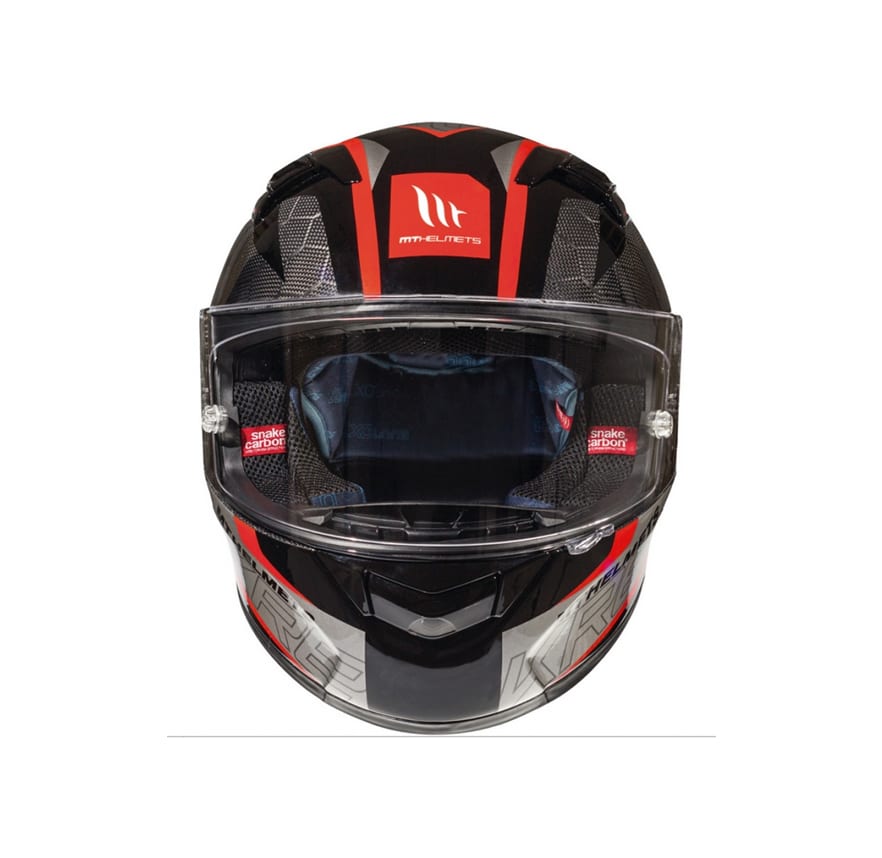 CASCO MT KRE SNAKE CARBON 2.0 A5 ROJO BRILLO