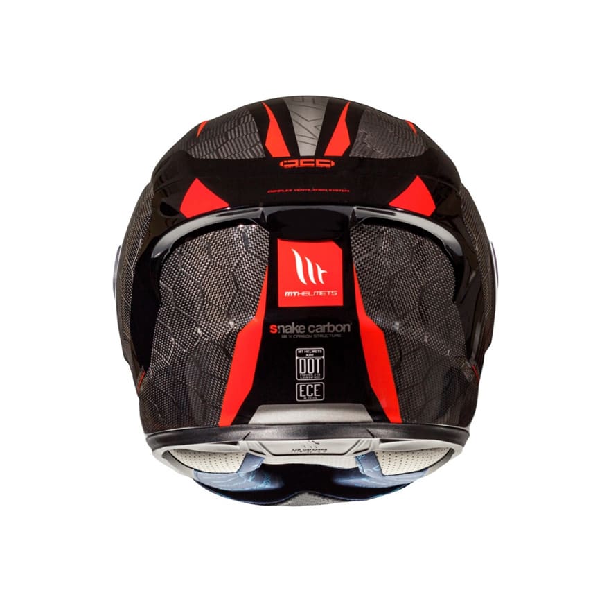 CASCO MT KRE SNAKE CARBON 2.0 A5 ROJO BRILLO