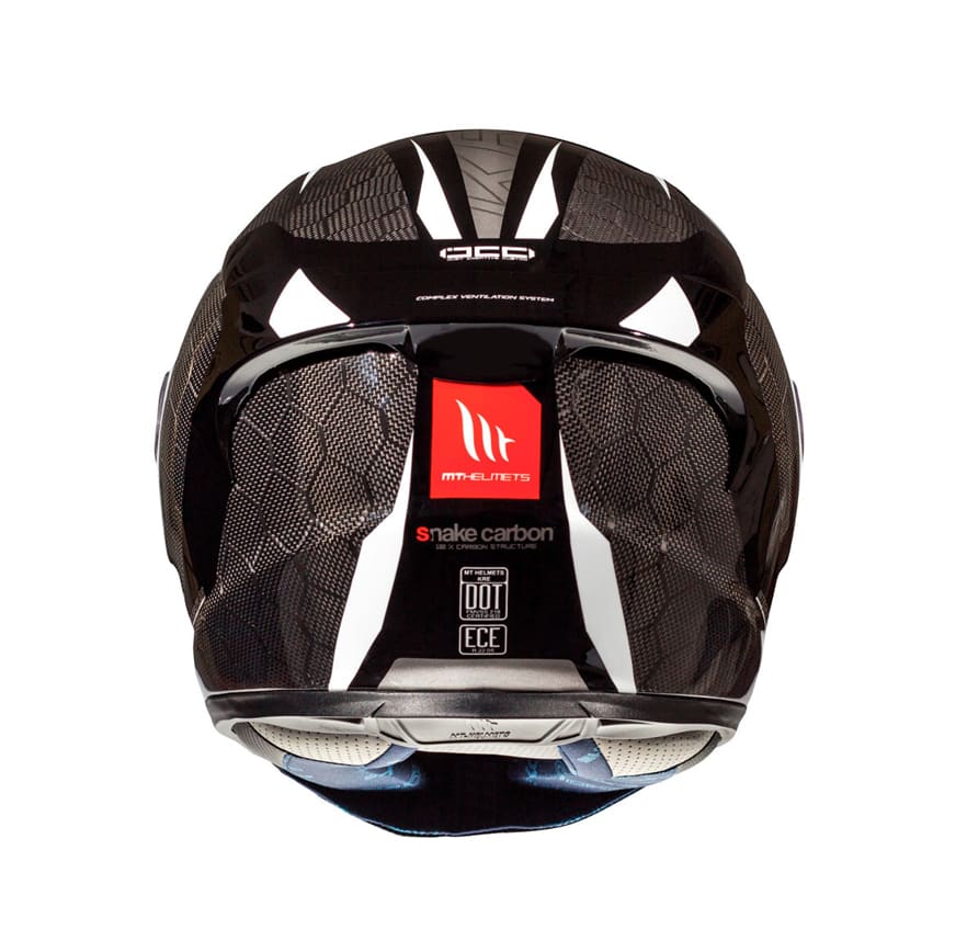 CASCO MT KRE SNAKE CARBON 2.0 A0 BLANCO BRILLO