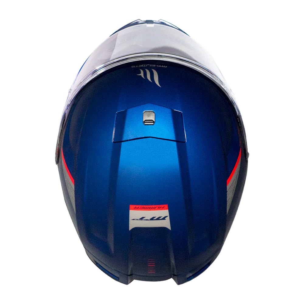CASCO MT FF114 HUMMER SOLID A7 AZUL BRILLO (LIQUIDACION, SIN CAMBIOS NI DEVOLUCION)
