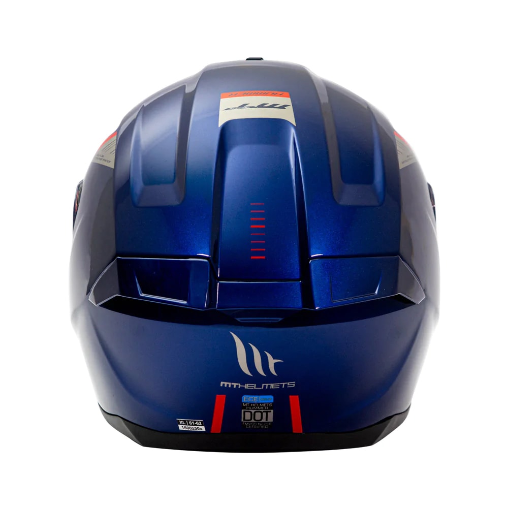 CASCO MT FF114 HUMMER SOLID A7 AZUL BRILLO (LIQUIDACION, SIN CAMBIOS NI DEVOLUCION)