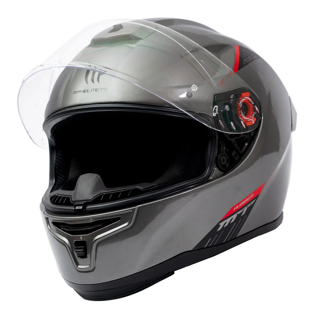 CASCO MT FF114 HUMMER SOLID A2 TITANIUM BRILLO (LIQUIDACION, SIN CAMBIOS NI DEVOLUCION)