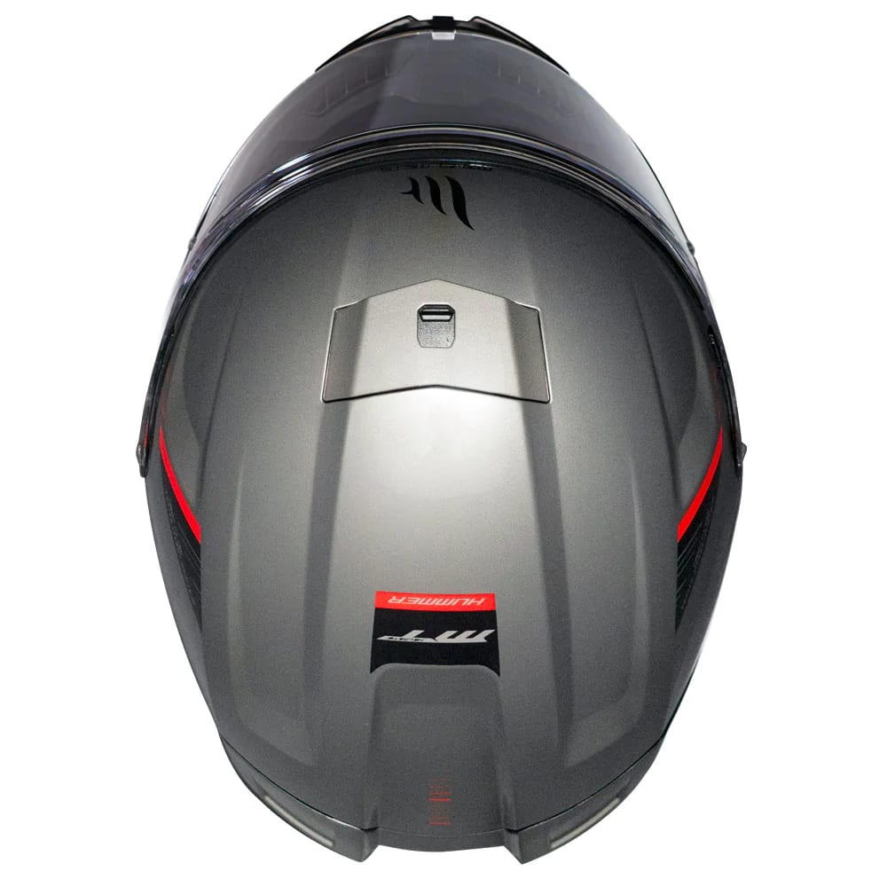CASCO MT FF114 HUMMER SOLID A2 TITANIUM BRILLO (LIQUIDACION, SIN CAMBIOS NI DEVOLUCION)