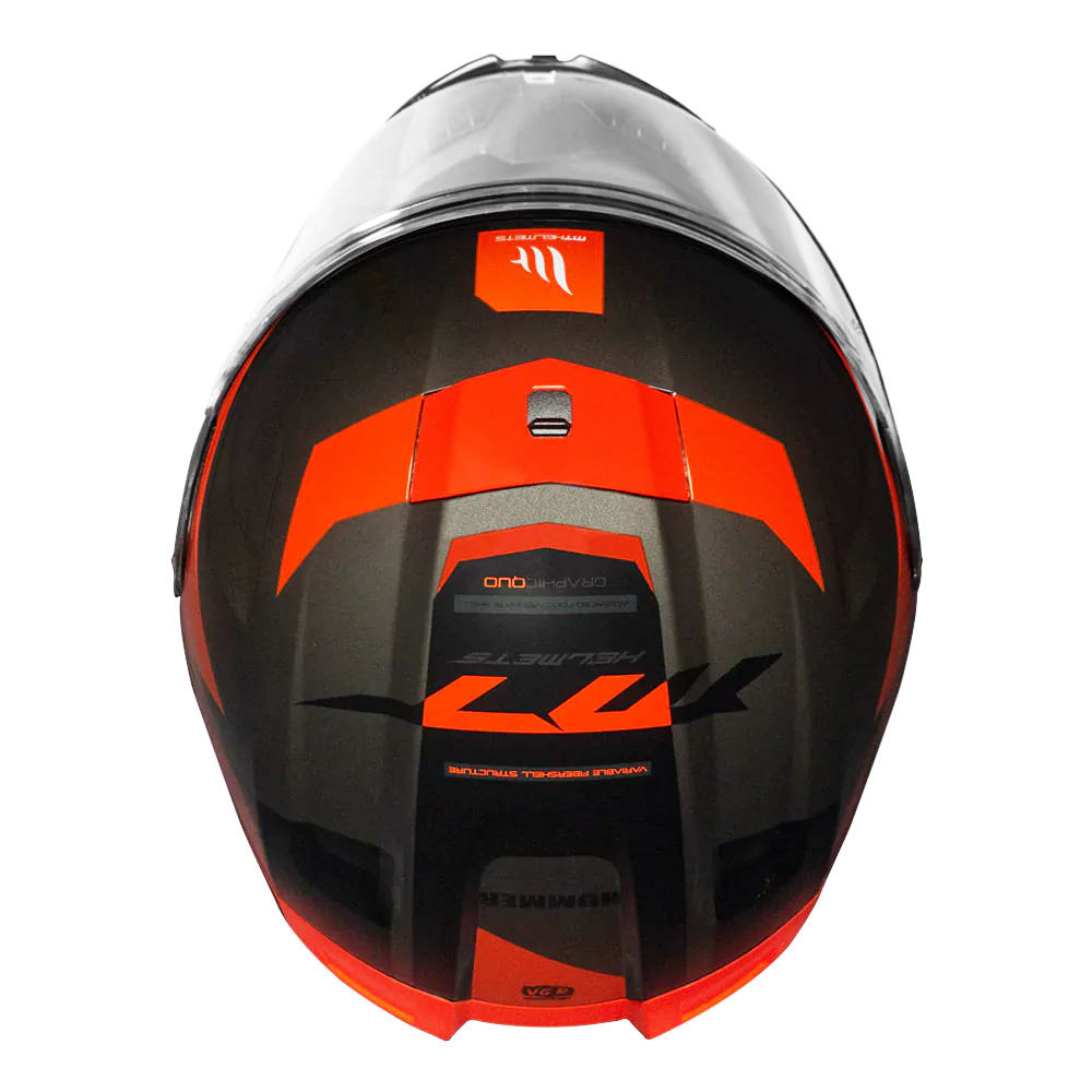 CASCO MT FF114 HUMMER QUO B5 ROJO BRILLO (LIQUIDACION, SIN CAMBIOS NI DEVOLUCION)