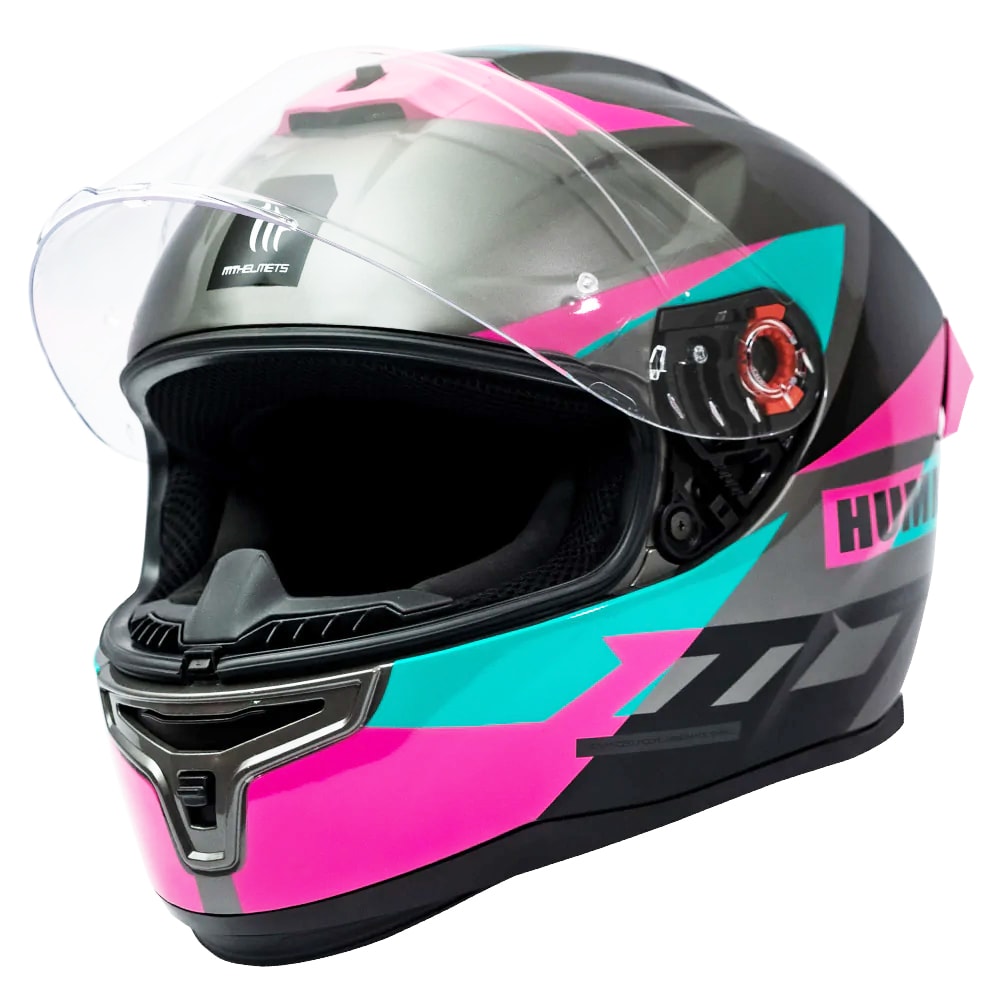 CASCO MT FF114 HUMMER QUO C9 ROSA BRILLO (LIQUIDACION, SIN CAMBIOS NI DEVOLUCION)
