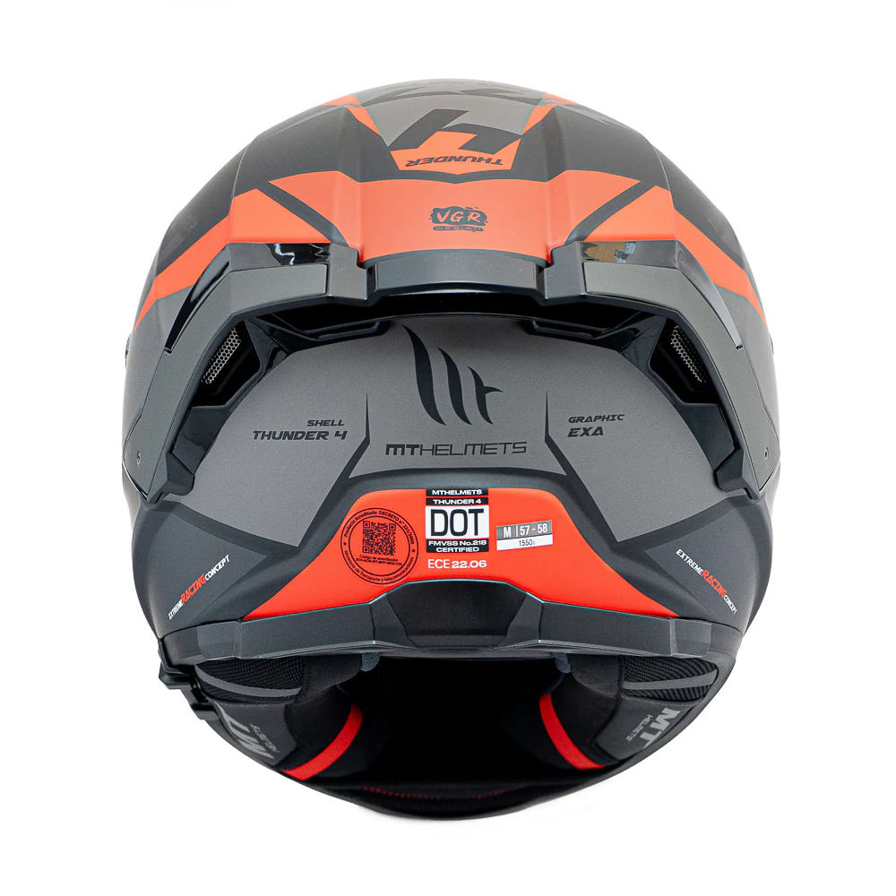 CASCO MT FF118SV THUNDER 4 SV EXA A5 ROJO MATE + PLK