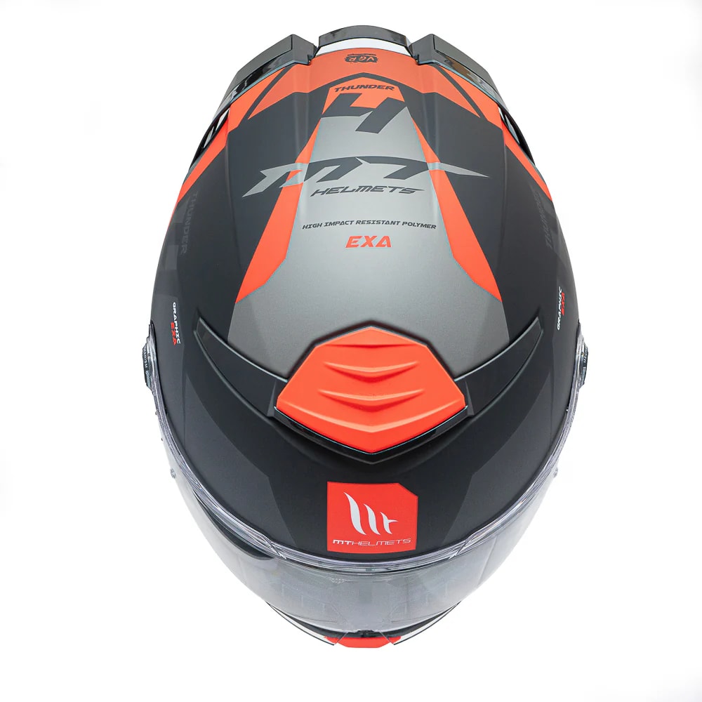 CASCO MT FF118SV THUNDER 4 SV EXA A5 ROJO MATE + PLK