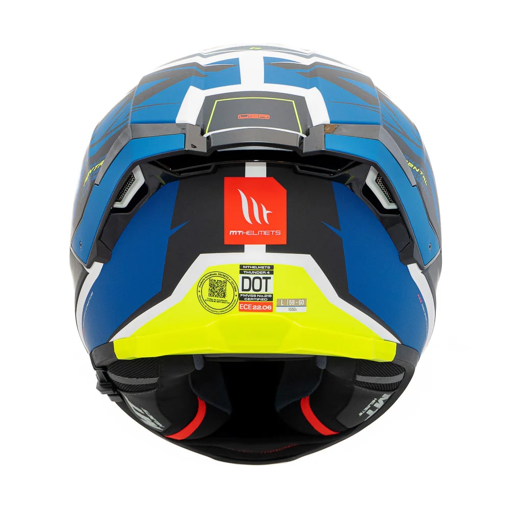 CASCO MT FF118SV THUNDER 4 SV PENTAL A7 AZUL MATE + PLK