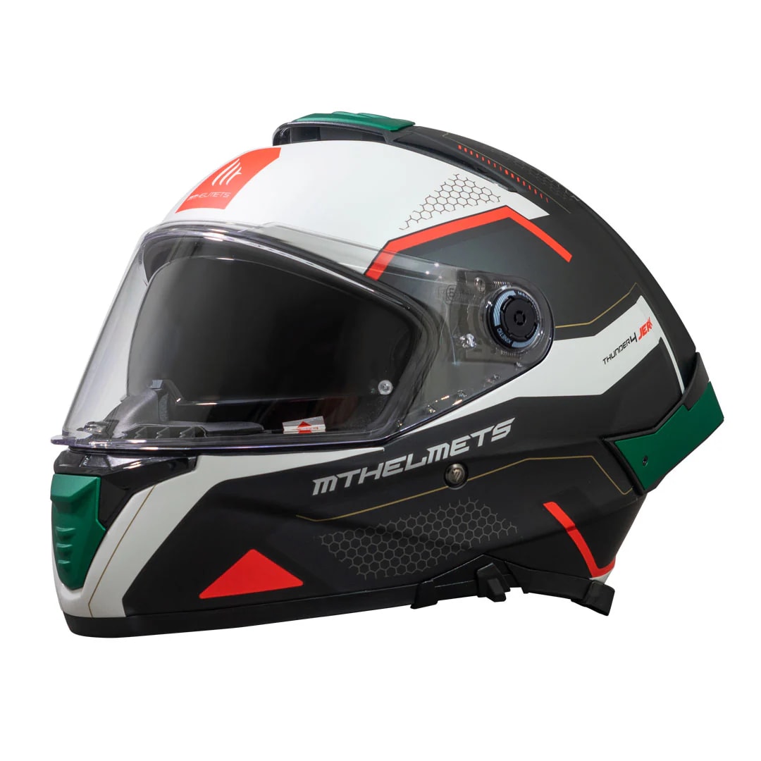 CASCO MT FF118SV THUNDER 4 SV JERK B6 VERDE PERLA MATE + PLK