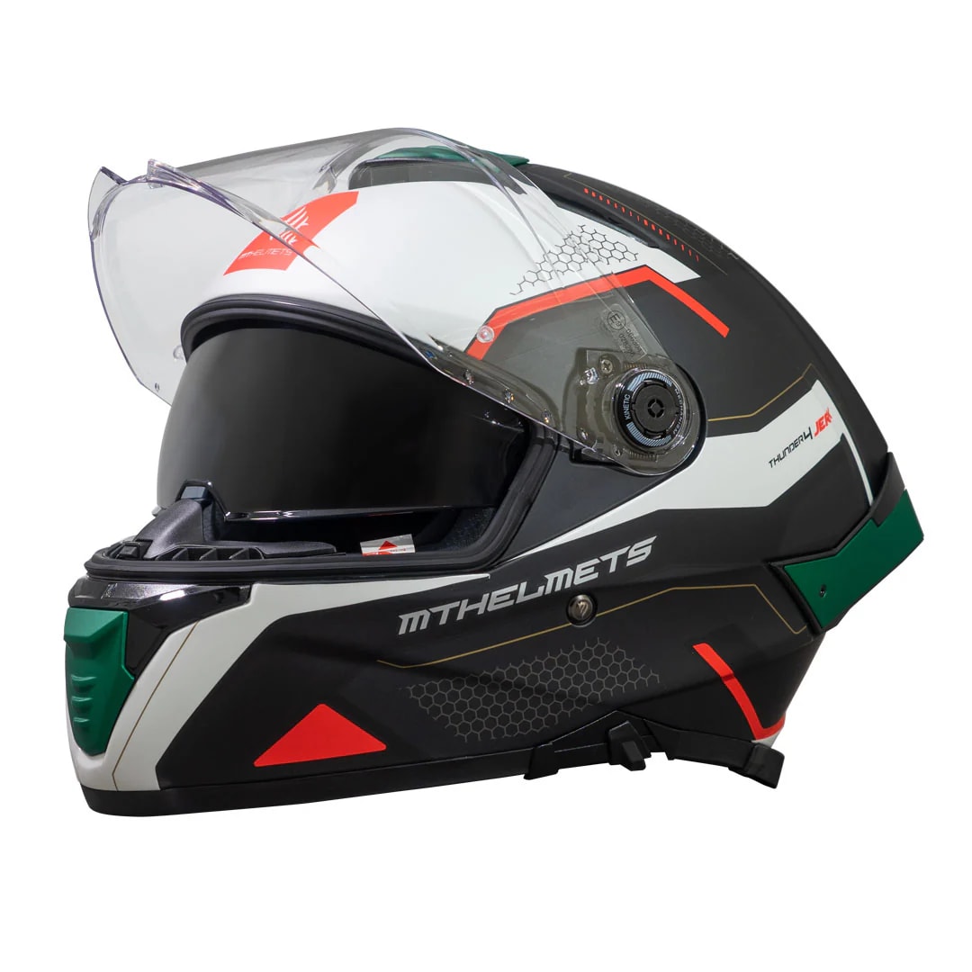 CASCO MT FF118SV THUNDER 4 SV JERK B6 VERDE PERLA MATE + PLK