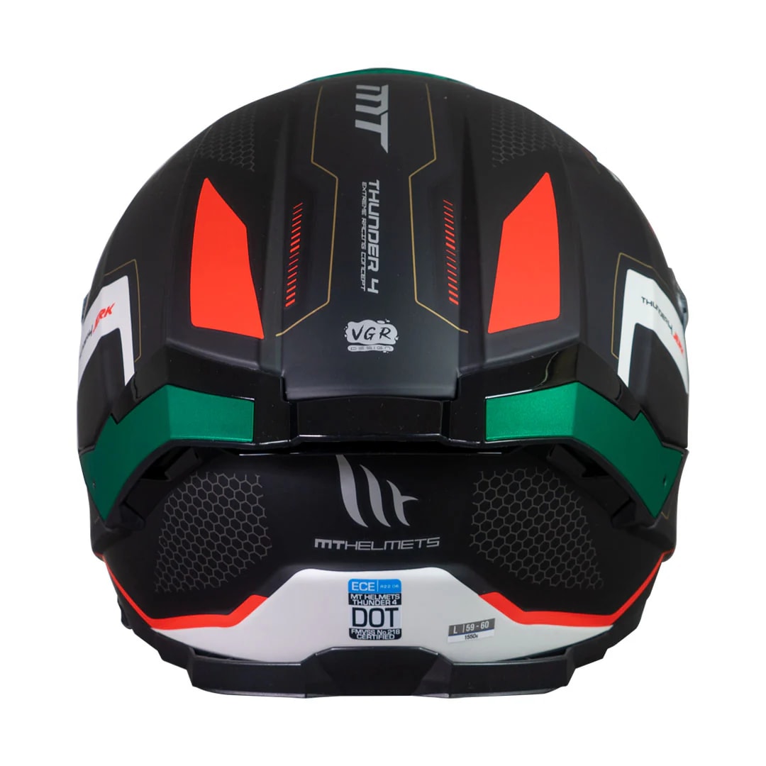 CASCO MT FF118SV THUNDER 4 SV JERK B6 VERDE PERLA MATE + PLK