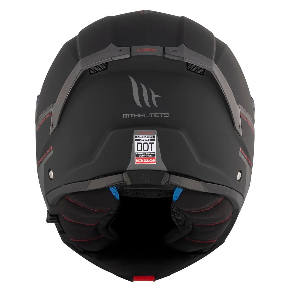 CASCO MT FU404SV ATOM 2 SV SOLID A1 NEGRO MATE + PLK