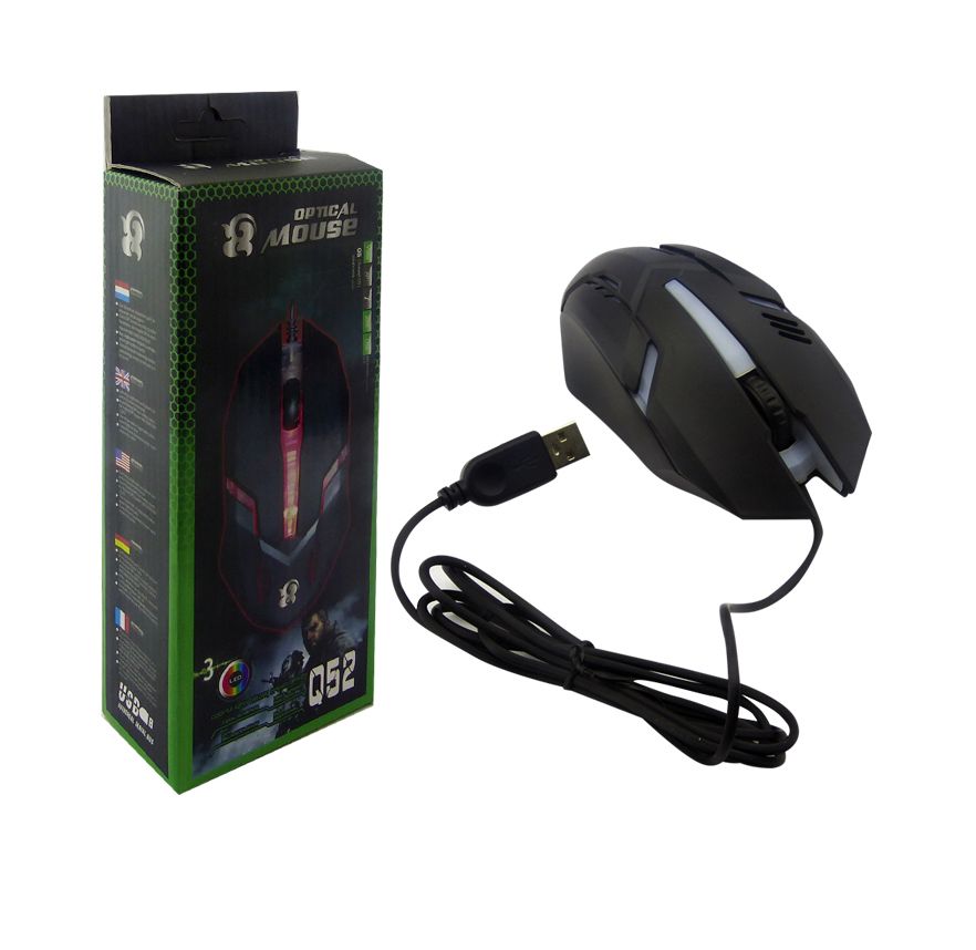 MOUSE GAMER Q 52 C/LUZ MOD 868