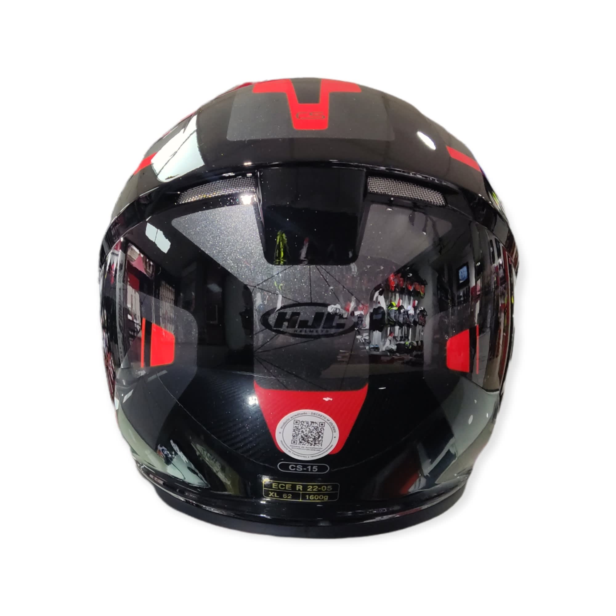CASCO HJC CS15 DOSTA MC1 NEGRO ROJO