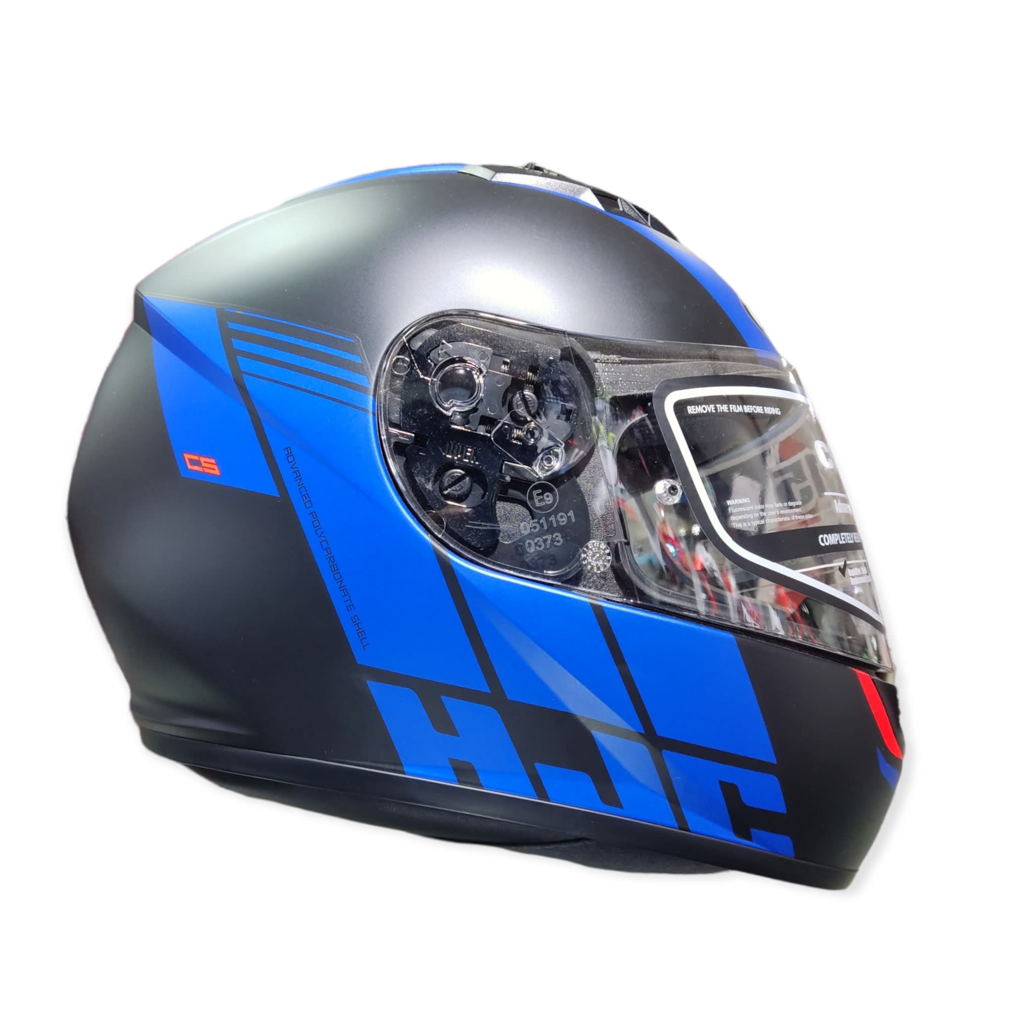 CASCO HJC CS15 MYLO MC2SF NEGRO AZUL