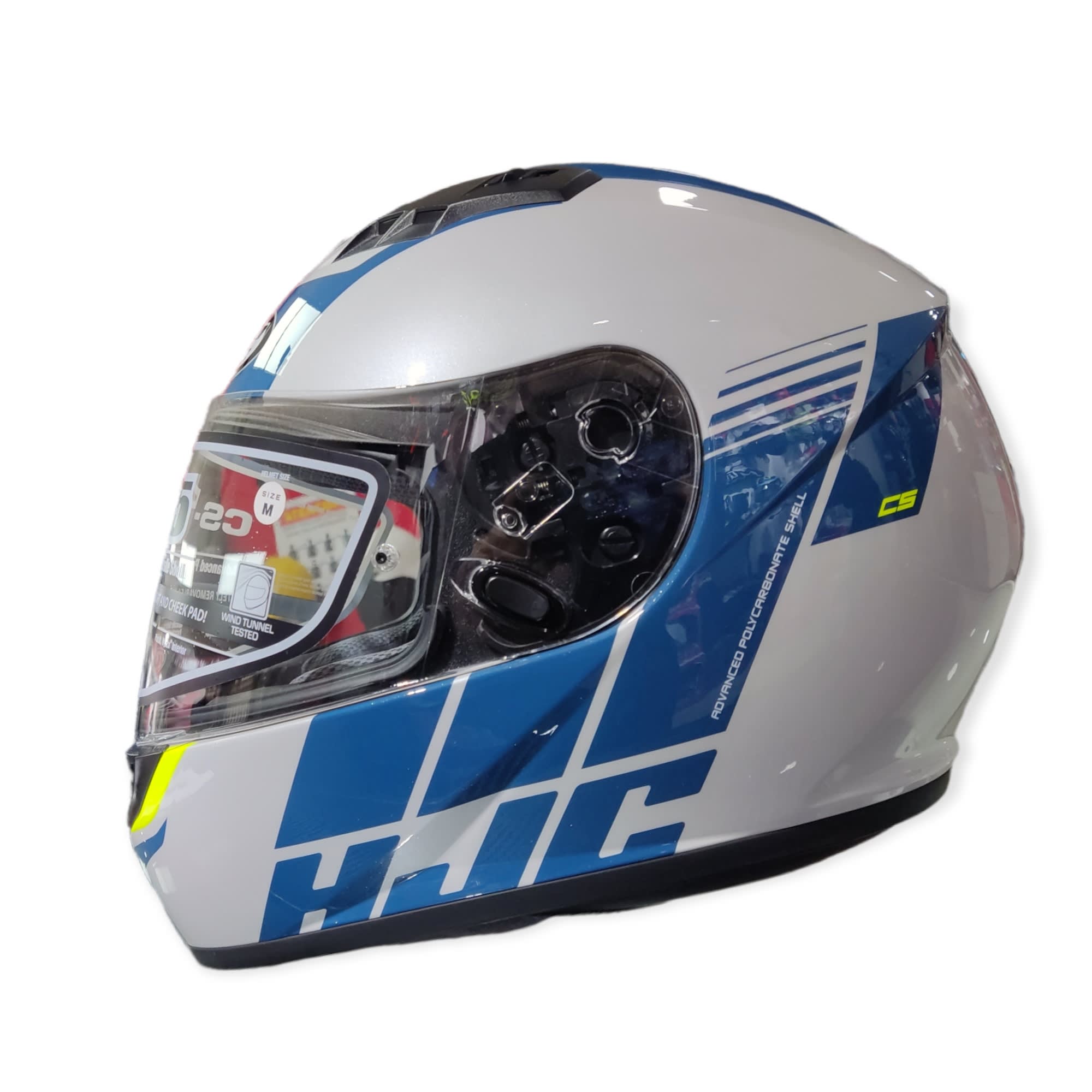 CASCO HJC CS15 MYLO MC24H BCO AZUL