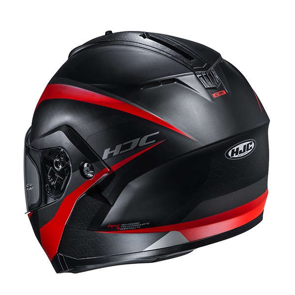 CASCO HJC C91 TALY MC1SF NEGRO ROJO