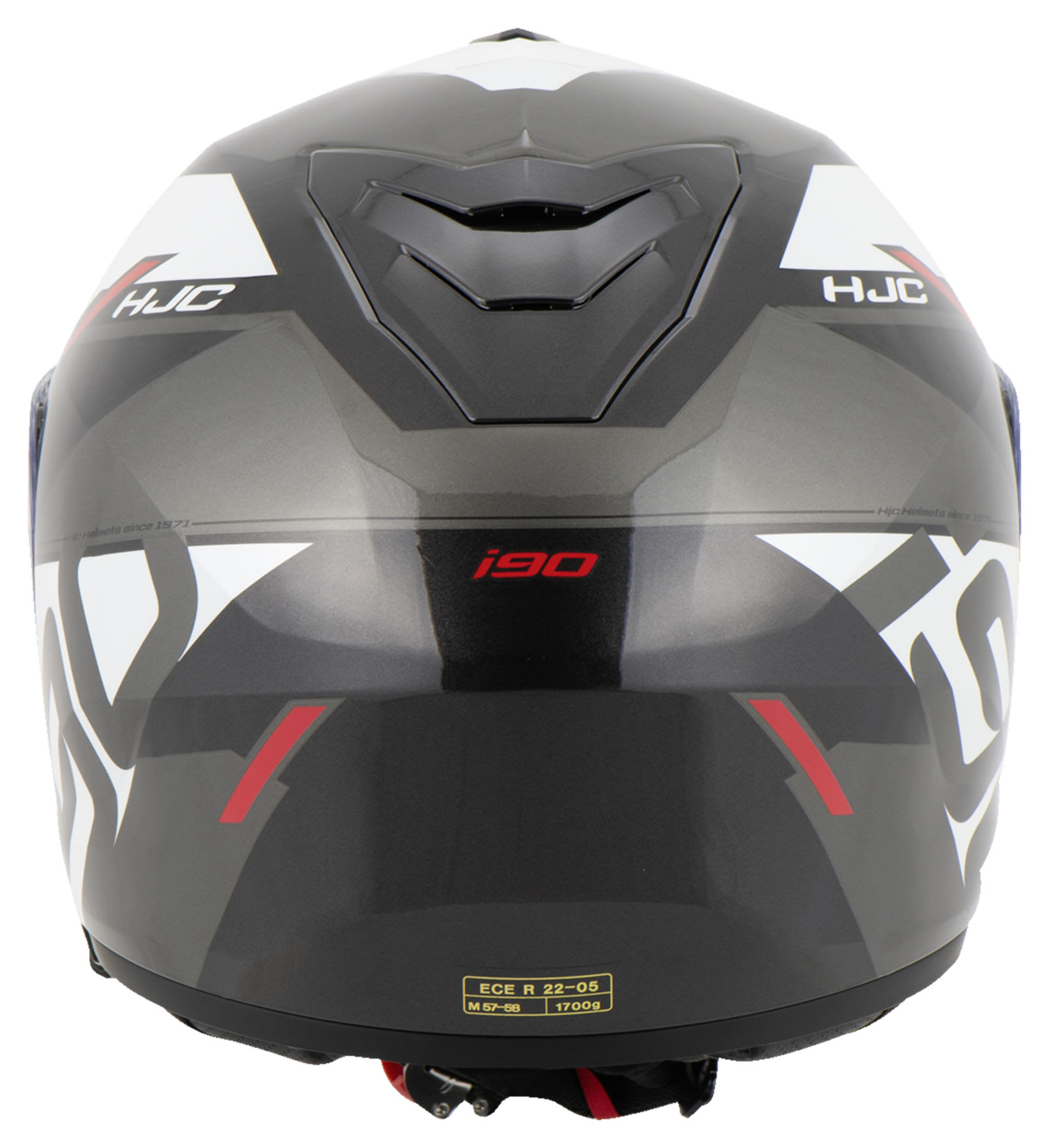 CASCO HJC I90 AVENTA MC1 BLANCO/NEGRO/ROJO