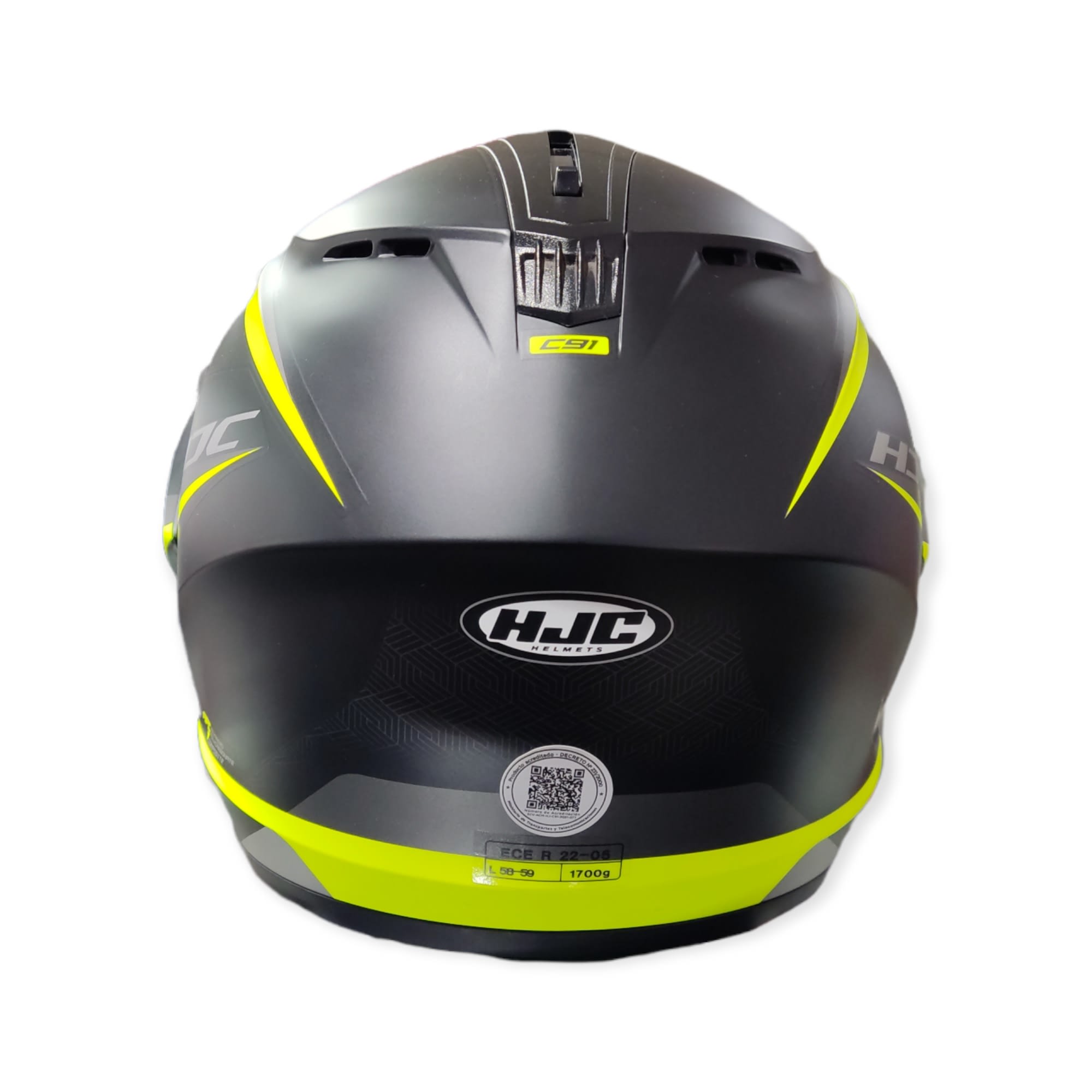 CASCO HJC C91 TALY MC4HSF NEGRO GRIS AMARILLO