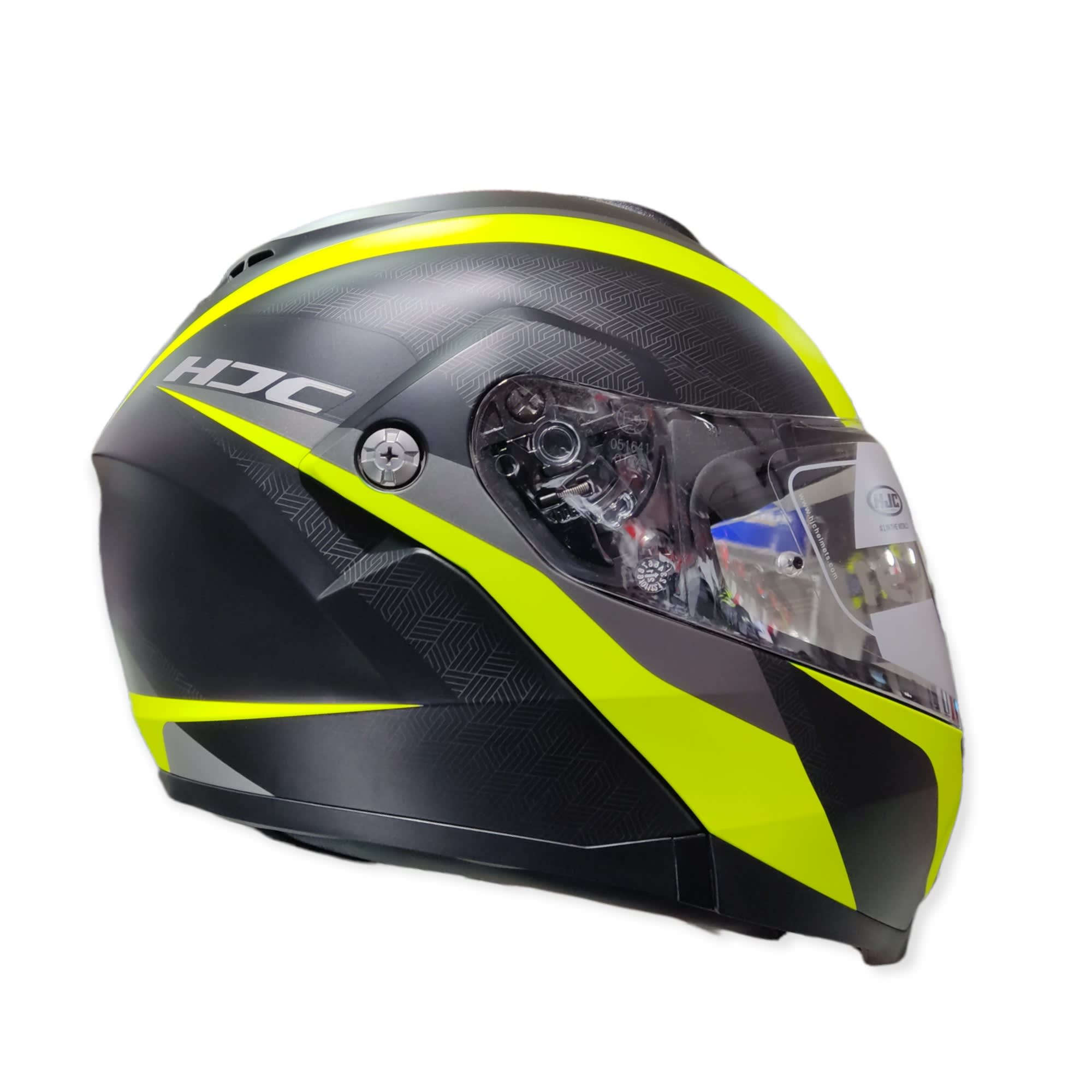 CASCO HJC C91 TALY MC4HSF NEGRO GRIS AMARILLO