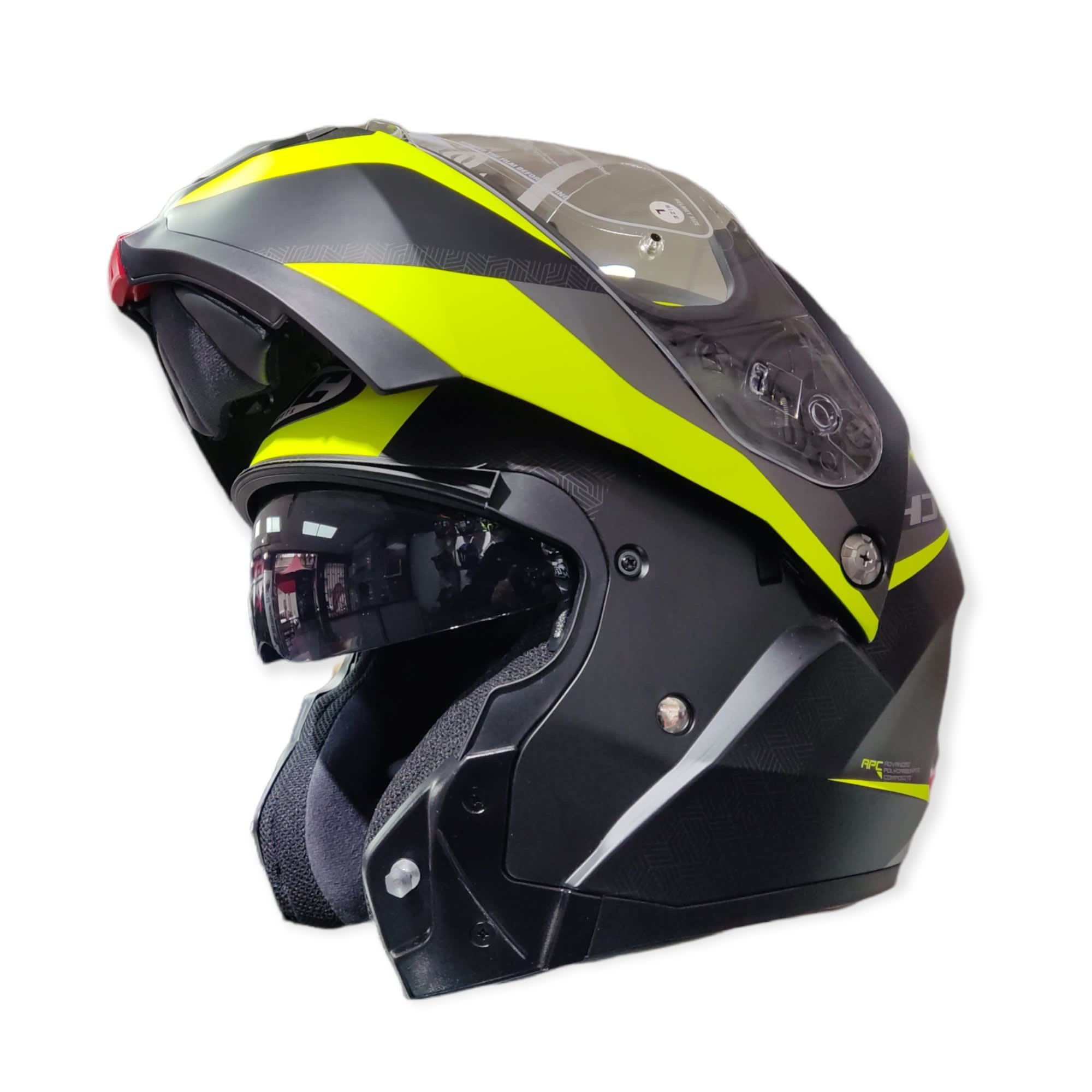 CASCO HJC C91 TALY MC4HSF NEGRO GRIS AMARILLO