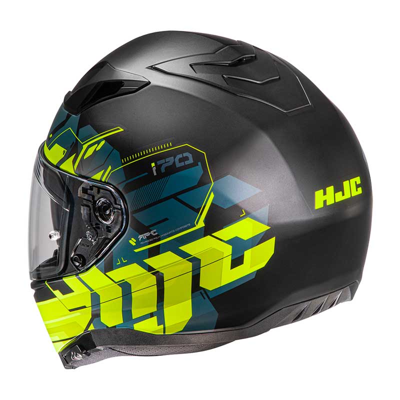 CASCO HJC i70 ALLIGON MC3HSF NEGR AMARILLO FLUOR