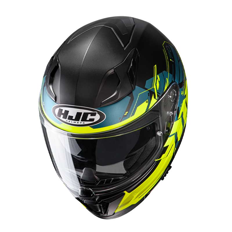 CASCO HJC i70 ALLIGON MC3HSF NEGR AMARILLO FLUOR