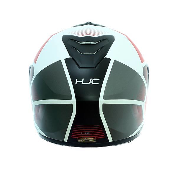 CASCO HJC I90 HOLLEN MC1SF BLANCO/NEGRO/ROJO