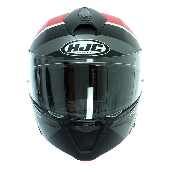 CASCO HJC I90 HOLLEN MC1SF BLANCO/NEGRO/ROJO