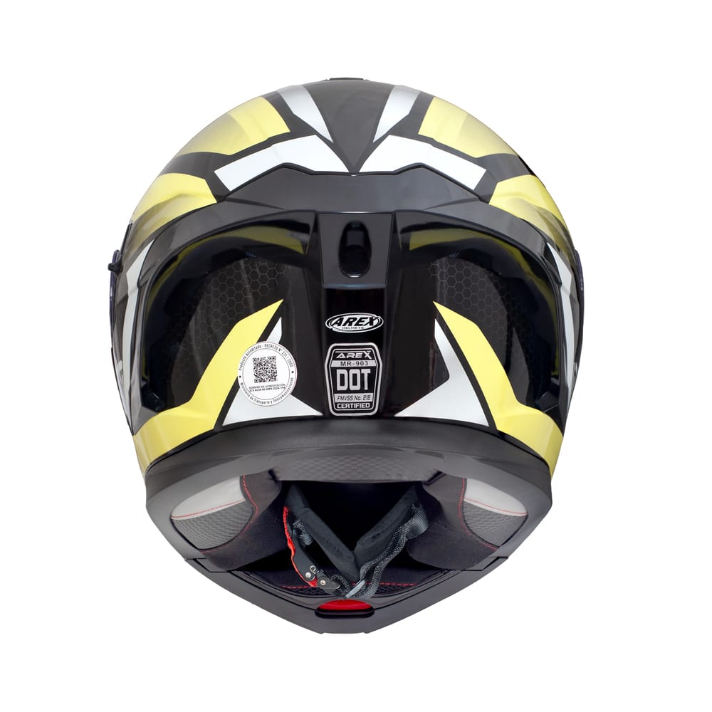 CASCO ABATIBLE AREX MR-903 SHOT BLANCO AMARILLO