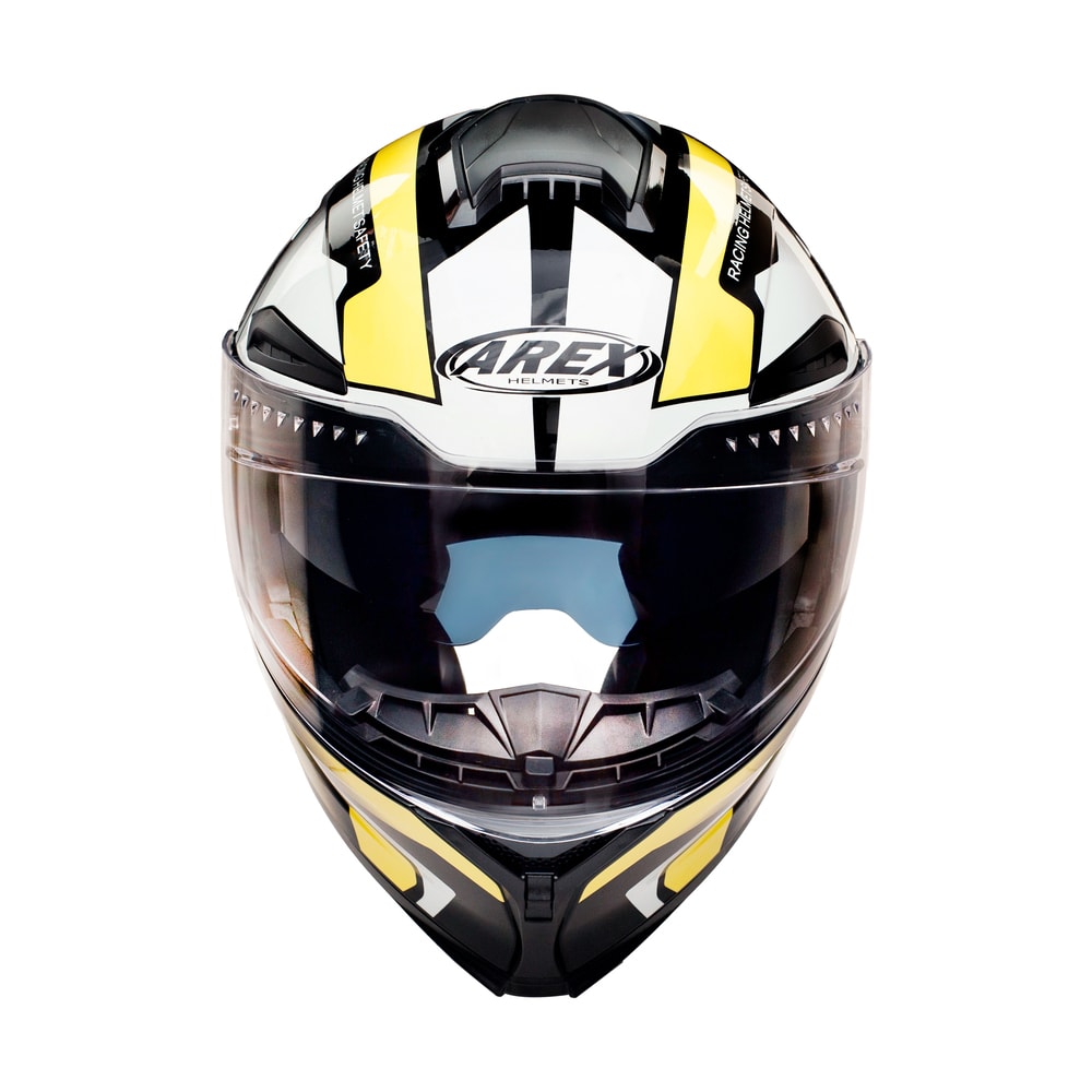 CASCO ABATIBLE AREX MR-903 SHOT BLANCO AMARILLO