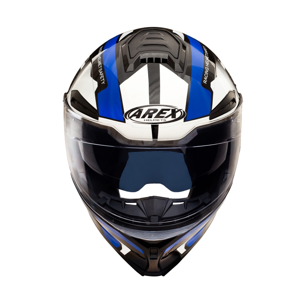 CASCO ABATIBLE AREX MR-903 SHOT BLANCO AZUL