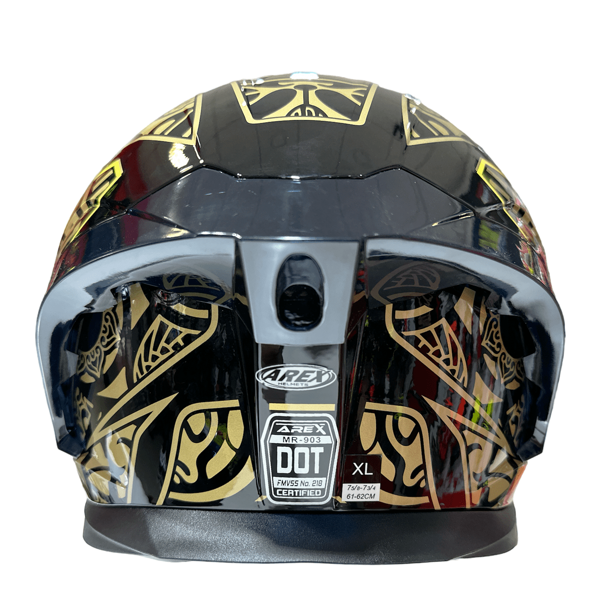 CASCO ABATIBLE AREX MR-903 EDGE NEGRO DORADO