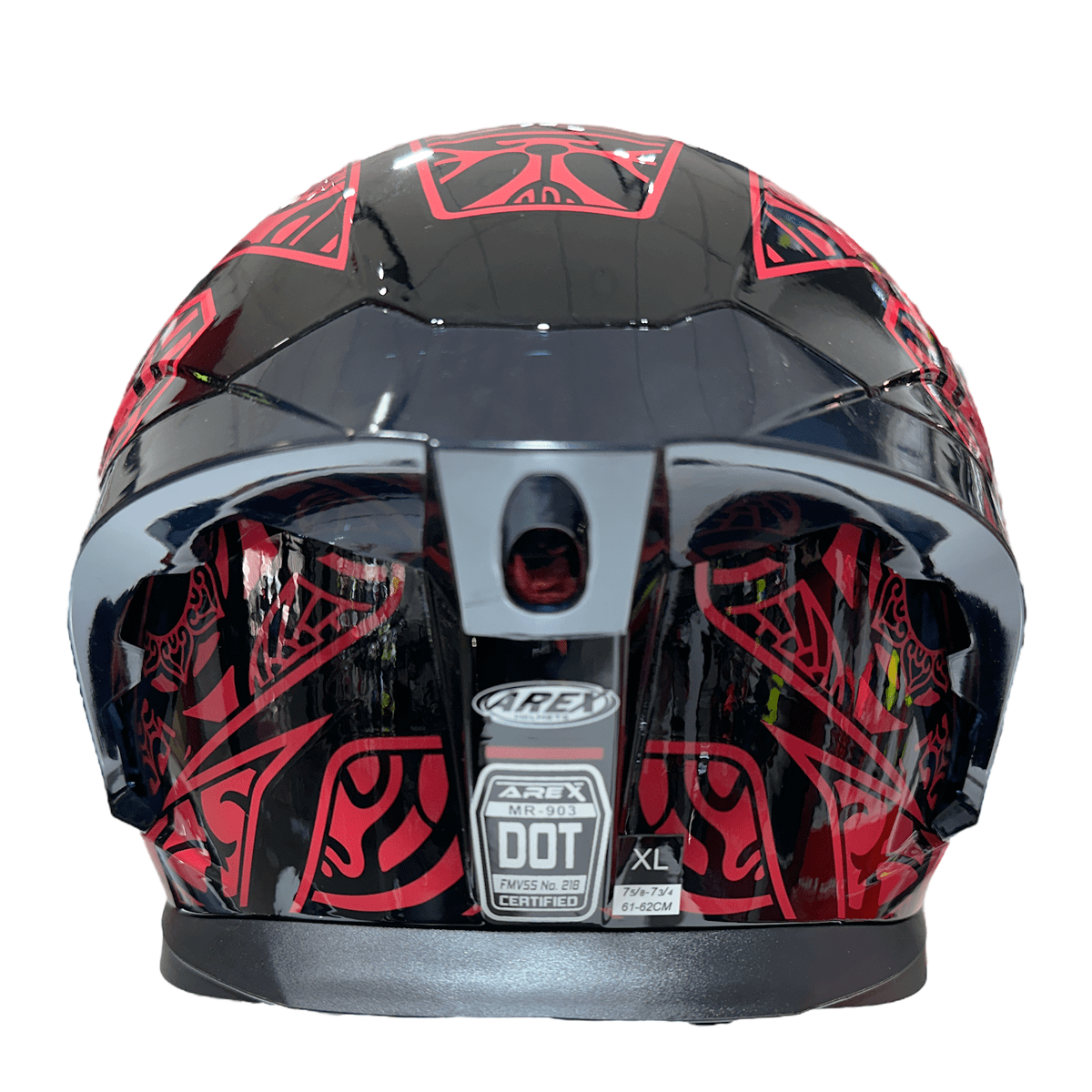 CASCO ABATIBLE AREX MR-903 EDGE NEGRO ROJO