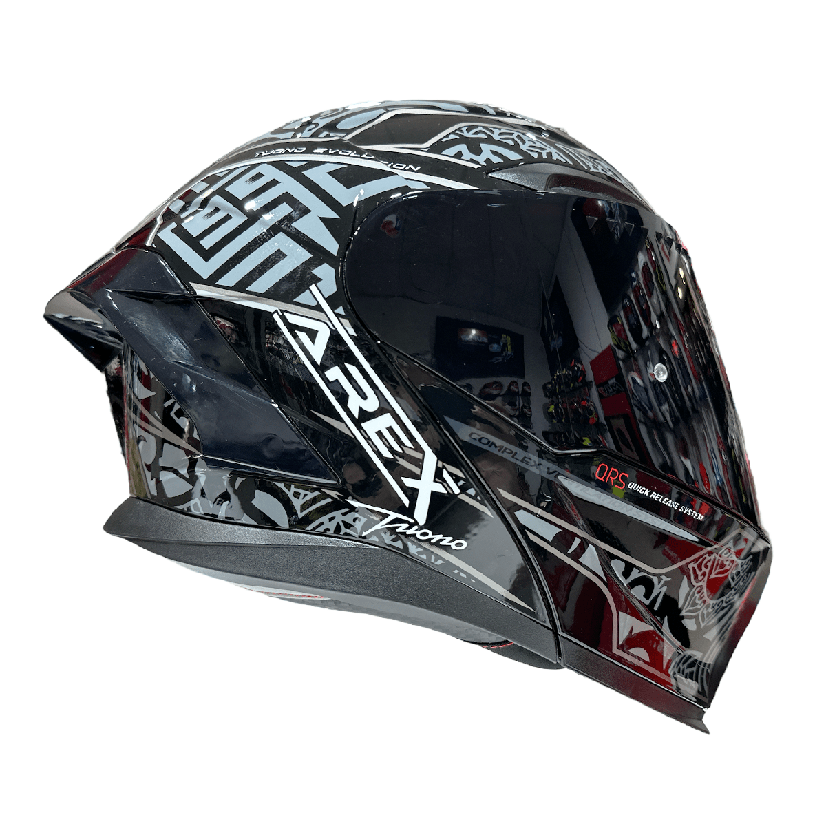CASCO ABATIBLE AREX MR-903 EDGE NEGRO GRIS