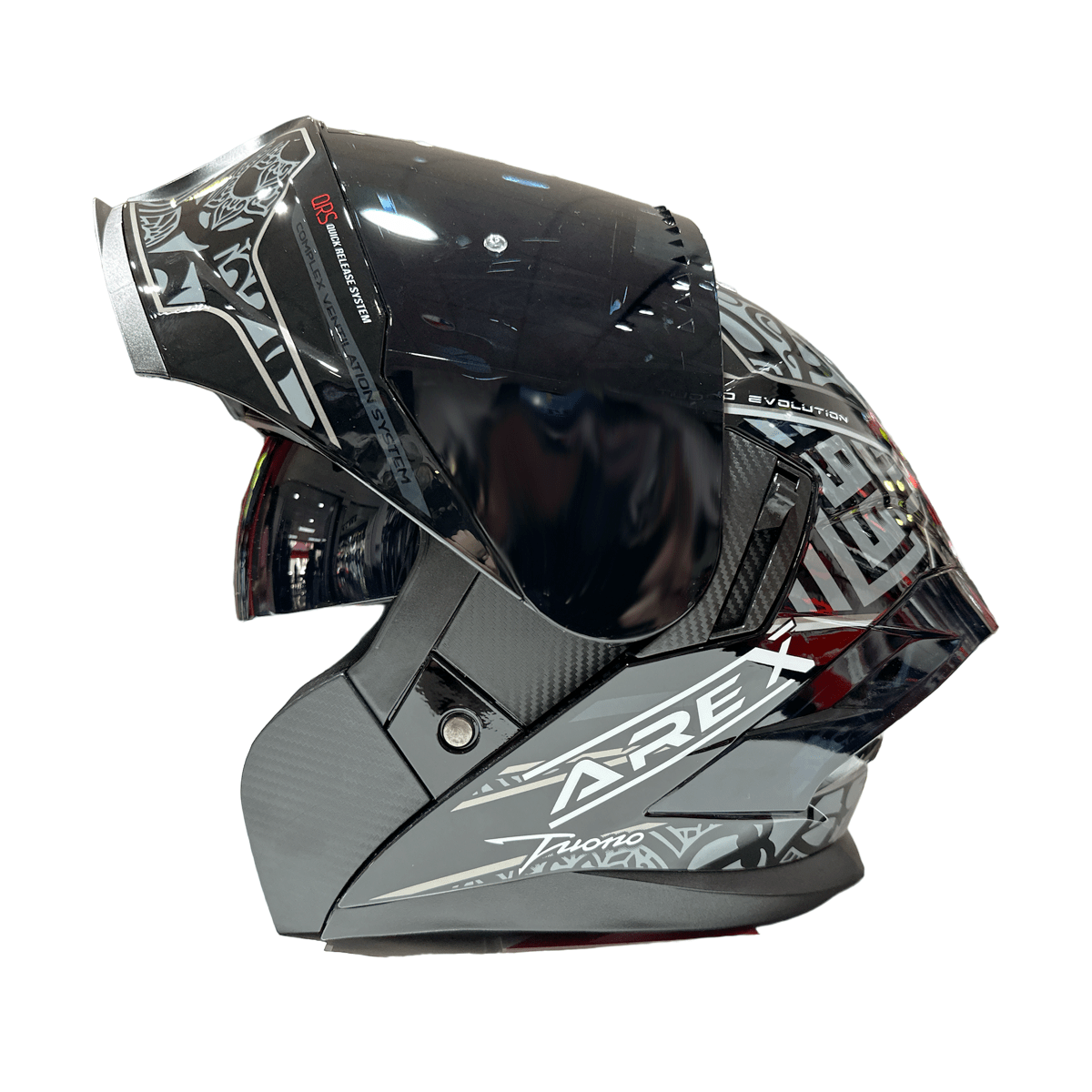 CASCO ABATIBLE AREX MR-903 EDGE NEGRO GRIS